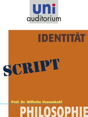 cover image of Identität